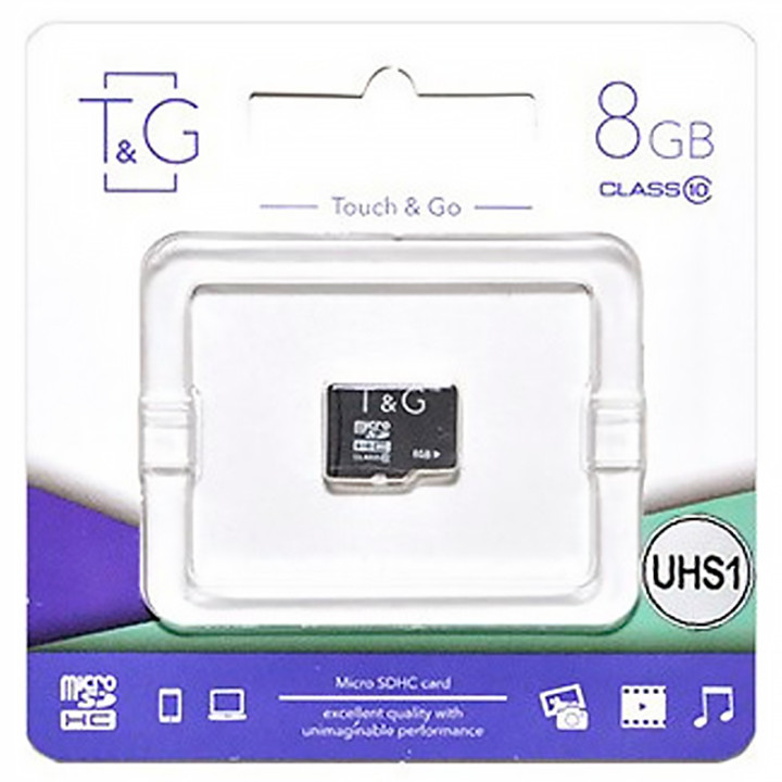 Карта памяти microSDHC T&G 8Gb (UHS-1)(Class 10)