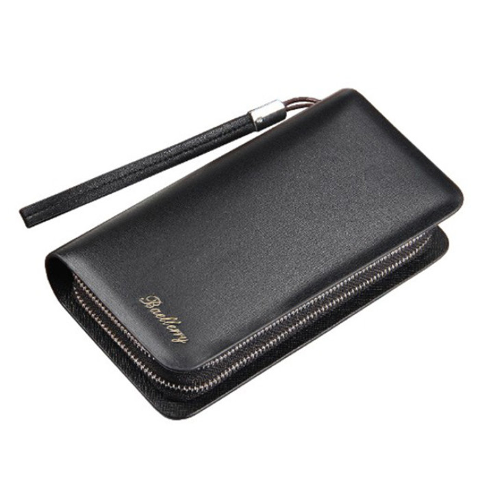 Мужское портмоне-клатч Baellerry на 2 отделения, Black