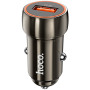 Автомобильное зарядное устройство для Hoco Z46 Blue shield QC3.0 18W кабель microUSB, Grey