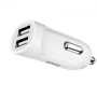 Автомобильное зарядное устройство Hoco Z2A 2USB 2.4A без кабеля, White