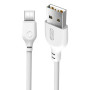 Автомобильное зарядное устройство XO CC48 2 USB 2.4A cable USB-Type-C, Gray