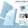 Чехол - книжка Glass Magnet Flip Cover для iPad Air 11 2024 / Air 11 2025 с комплектом защиты для камеры голубой