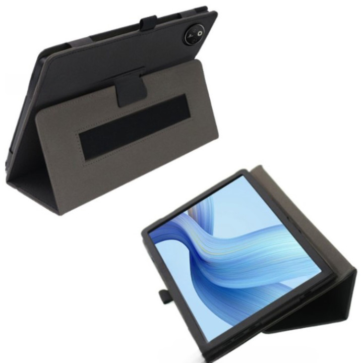 Чехол - книжка Textile Leather Case with Stand для Dooge T30 Max, Black