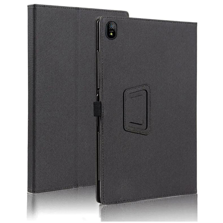 Чехол - книжка Textile Leather Case with Stand для Doogee U10 / U10 Pro, Black