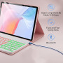 Чехол с Bluetooth - клавиатурой Magnet Flip Cover для Lenovo Idea Tab 2025 с RGB подсветкой
