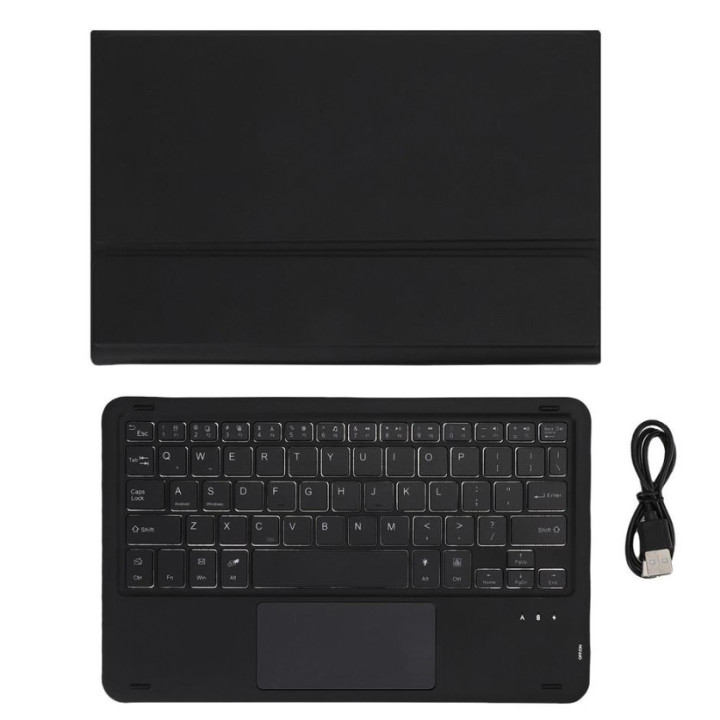 Чехол с Bluetooth - клавиатурой Magnet Flip Cover для Lenovo Tab K11 Plus с RGB - подсветкой и Тачпадом