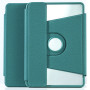 Чехол с Bluetooth-клавиатурой Glass Magnet Flip Cover 360 для Xiaomi Pad 6S Pro с RGB-подсветкой зелёный