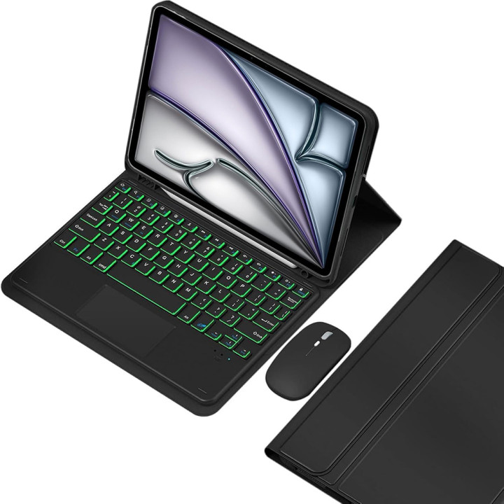 Чохол із Bluetooth - клавіатурою Magnet Flip Cover для Samsung Galaxy Tab S11 Ultra з RGB підсвіткою, тачпадом та мишкою