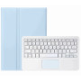 Чехол с Bluetooth - клавиатурой Magnet Flip Cover для Xiaomi Pad 7 / 7 Pro  с Тачпадом светло-голубой