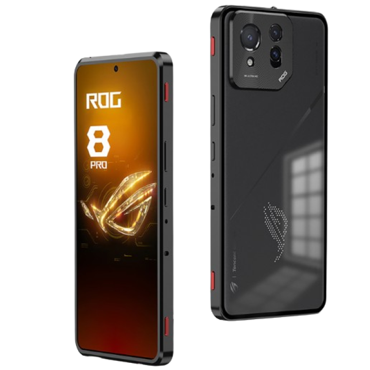 Противоударный чехол накладка Metal Glass для Asus Rog Phone 8 / 8 Pro