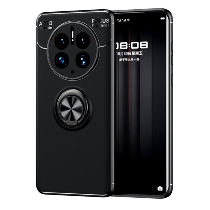 Чехол-накладка C-KU Auto Focus 360 Rotating Ring для Huawei Mate 50 Pro