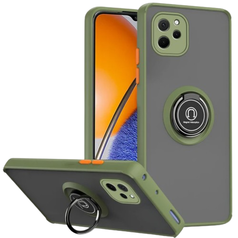 Чехол-накладка TPU Color Matte Ring для Huawei Nova Y61​​​ оливковый