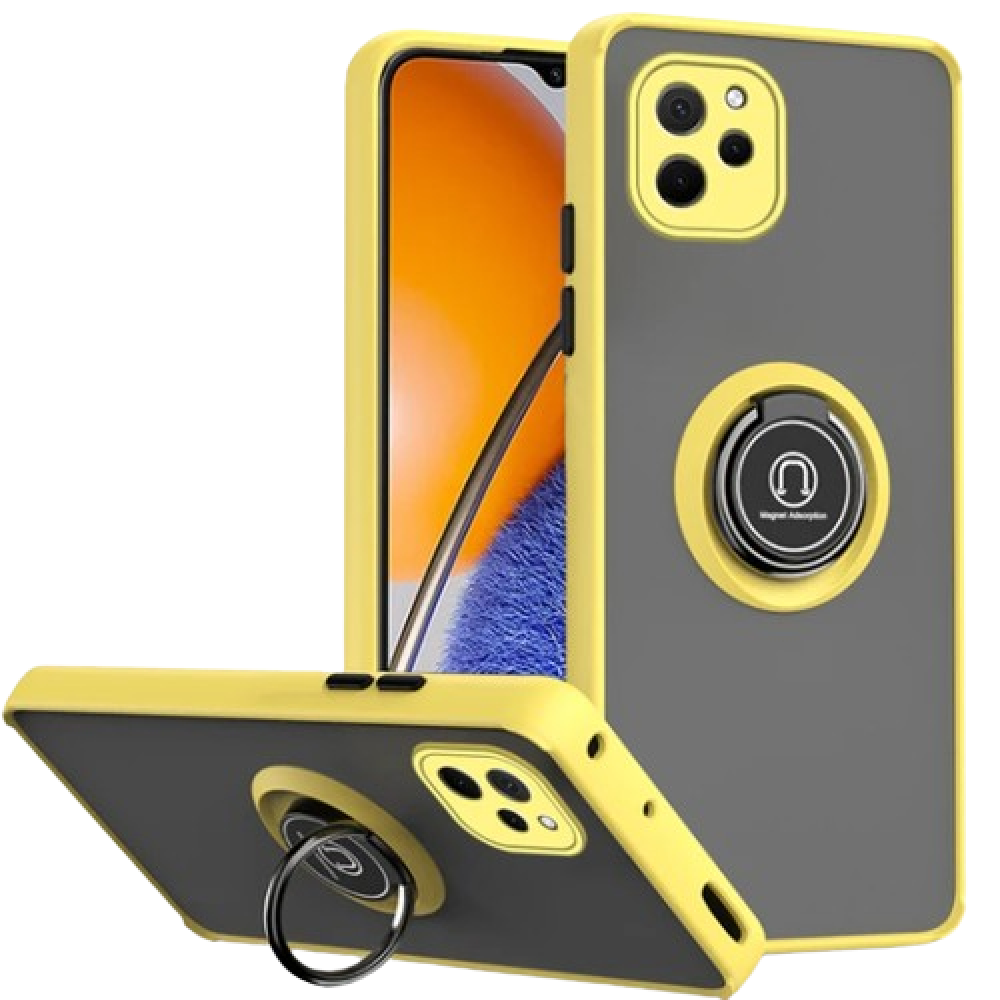 Чехол-накладка TPU Color Matte Ring для Huawei Nova Y61​​​ жёлтый