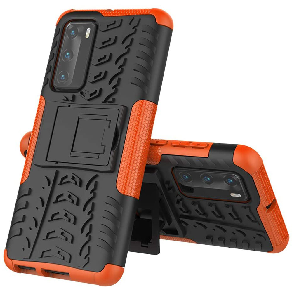 Бронированный чехол Armored Case для Huawei P40 оранжевый
