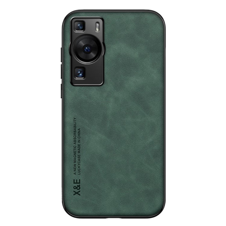 Кожаный чехол - накладка X&E для Huawei P60 / P60 Pro с металлической вставкой