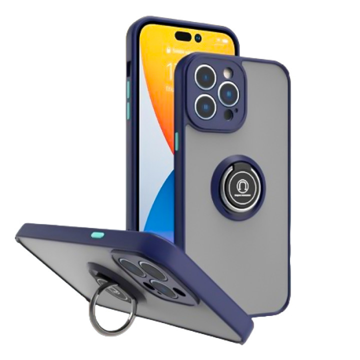 Чехол-накладка TPU Color Matte Ring для iPhone 14 Pro Max