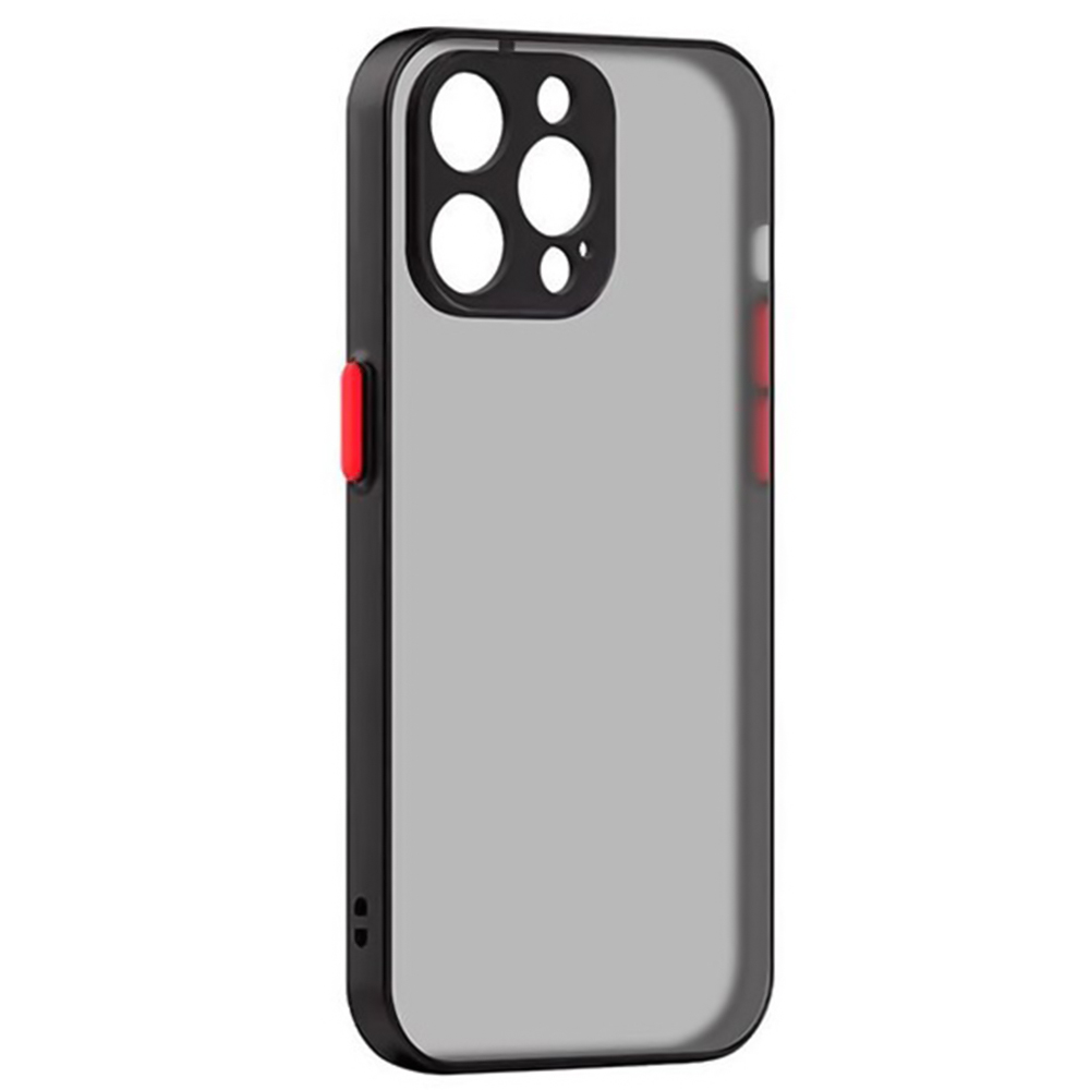 Чехол-накладка TPU Color Matte Case для Apple iPhone 14 Pro Max черный