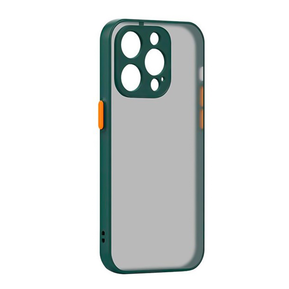 Чехол TPU Color Matte Case для iPhone 14 Pro темно-зеленый