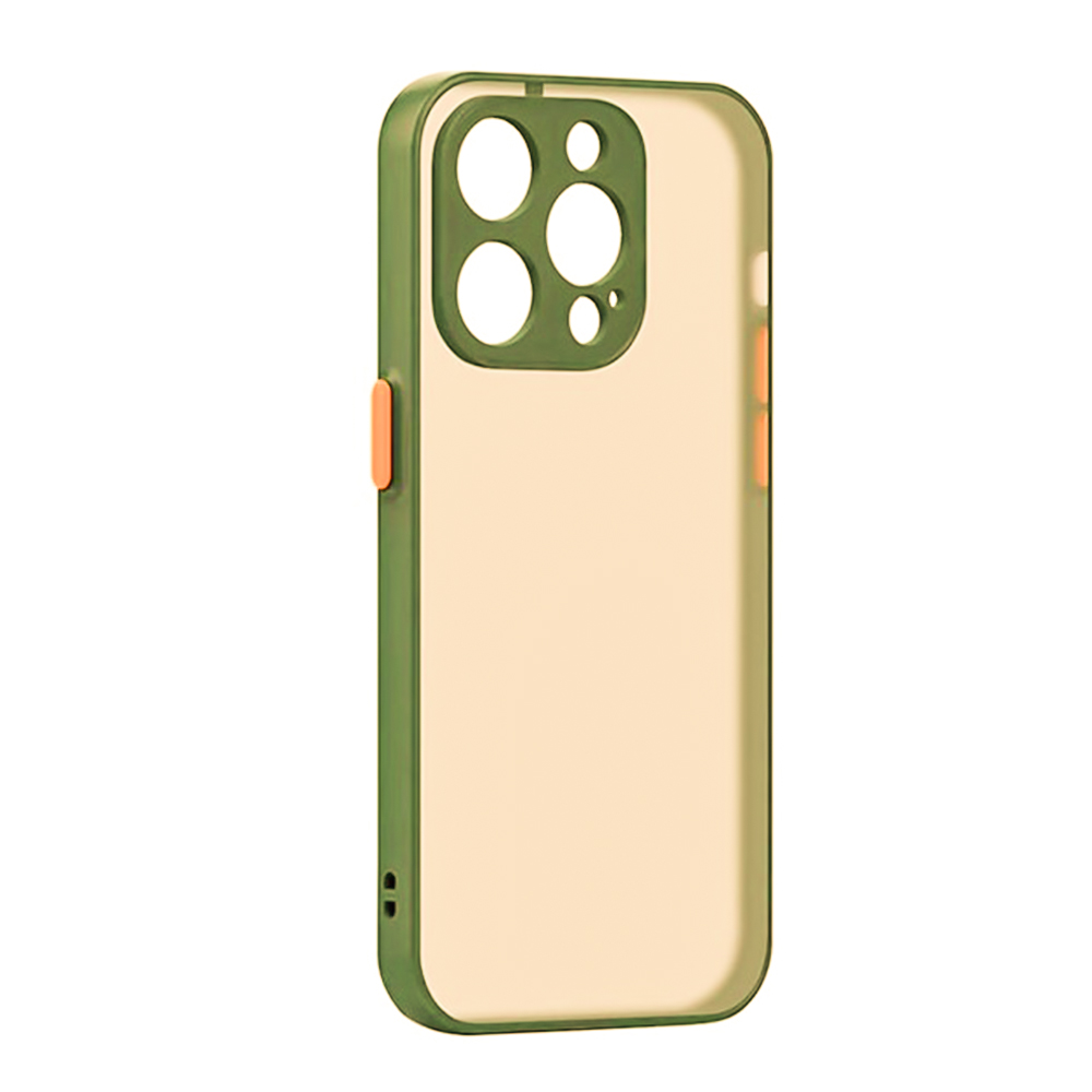 Чехол TPU Color Matte Case для iPhone 14 Pro оливковый