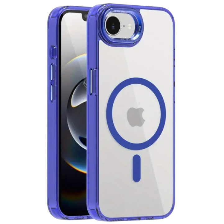 Чехол - накладка Ice Color Frame Magnetic Ring для iPhone 16e с магнитным кольцом