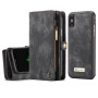 Чехол-кошелек CaseMe Retro Leather для Apple iPhone X / XS, Black