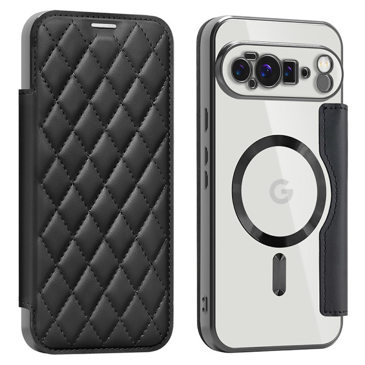 Чехол книжка Lingge Glass для Google Pixel 10 Pro XL с поддержкой беспроводной зарядки