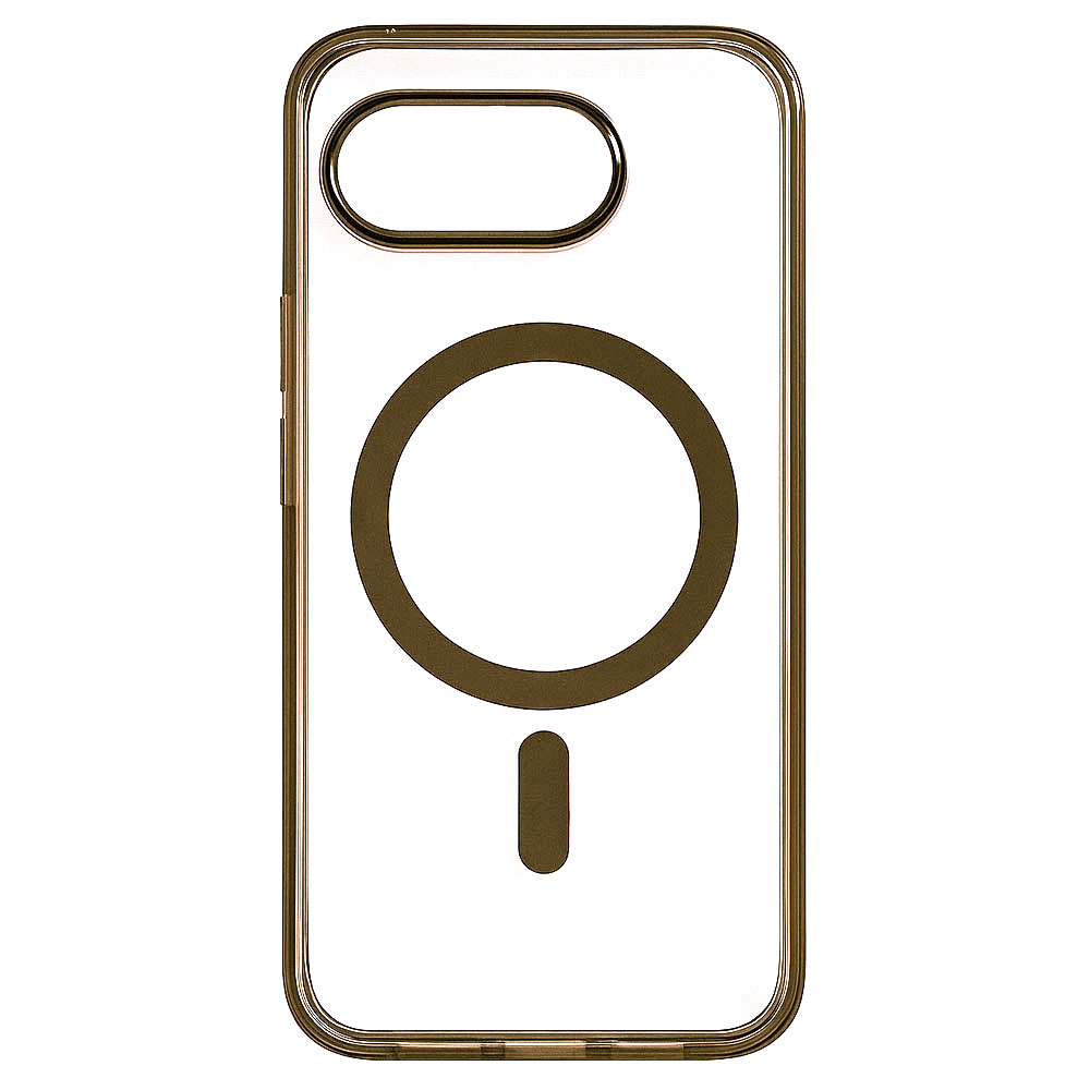 Чехол TPU Color Frame для Google Pixel 9A с поддержкой беспроводной зарядки коричневый