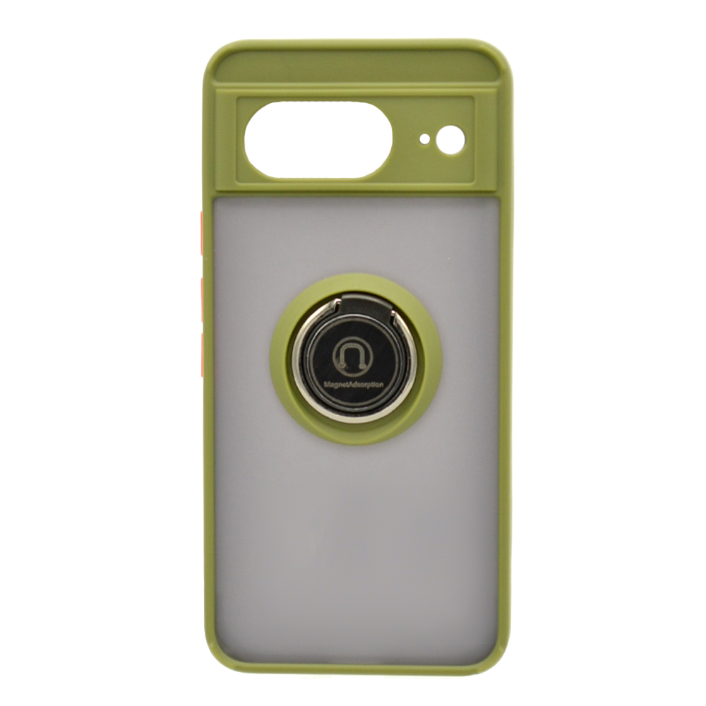 Чехол-накладка TPU Color Matte Ring для Google Pixel 8 оливковый