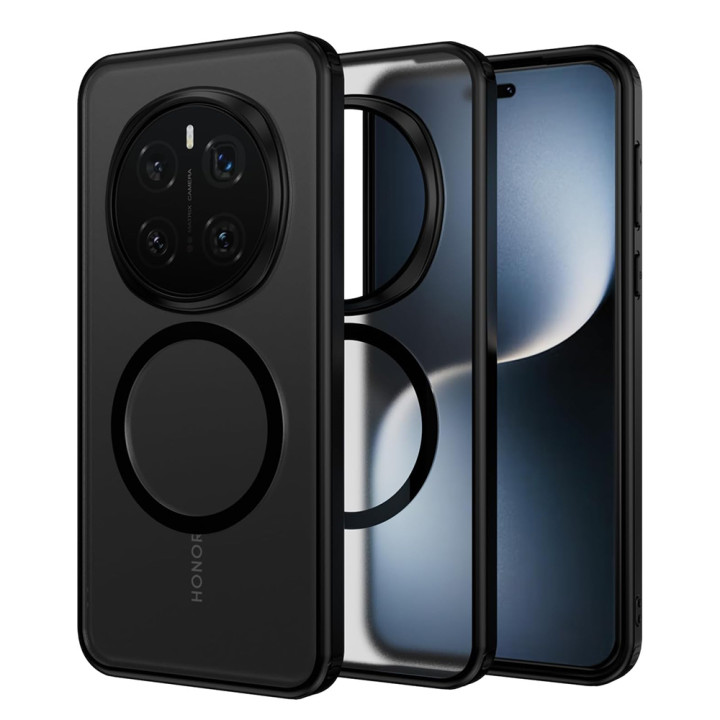 Чехол Omeve Glass Ring для Honor Magic7 Pro с магнитным кольцом