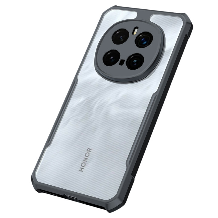 Противоударный чехол XUNDD Texture для Honor Magic7 Pro​ с защитой на камеру, Black