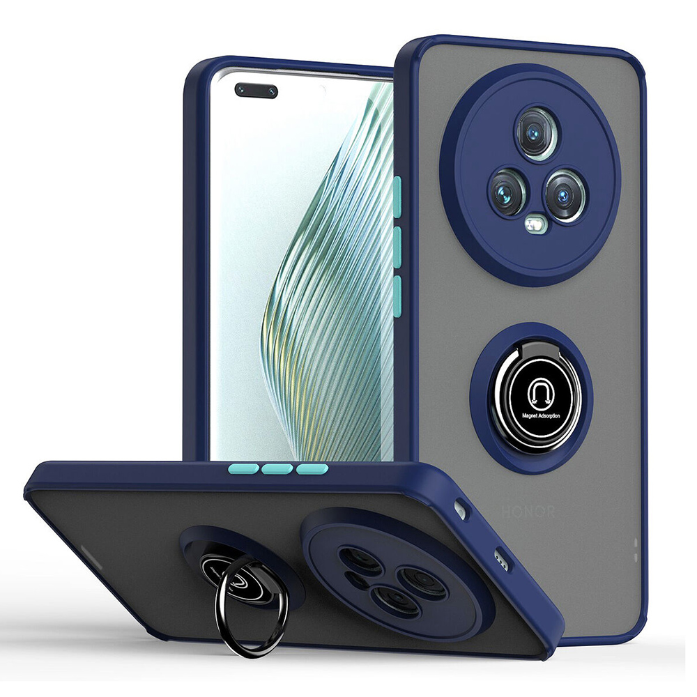 Чехол накладка TPU Color Matte Ring для Honor Magic5 синий