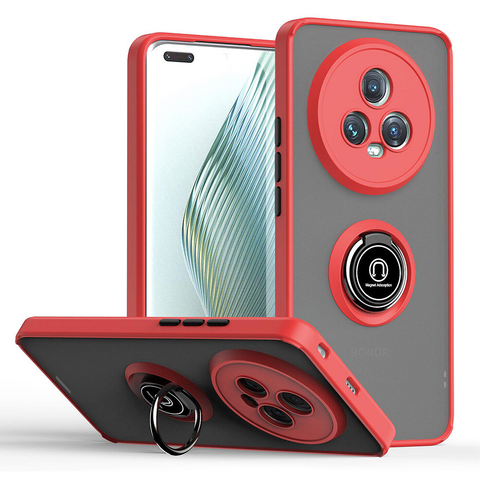 Чехол накладка TPU Color Matte Ring для Honor Magic5 красный