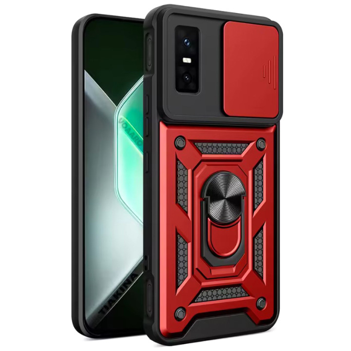 Чехол накладка Ricco Camera Sliding для Infinix GT 30 Pro 5G с металлическим кольцом и защитой камеры