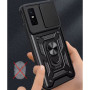 Чехол накладка Ricco Camera Sliding для Infinix GT 30 Pro 5G с металлическим кольцом и защитой камеры
