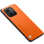 Кожаный чехол - накладка CODE Tactile Experience для Infinix Hot 50i 4G / Smart 9 оранжевый