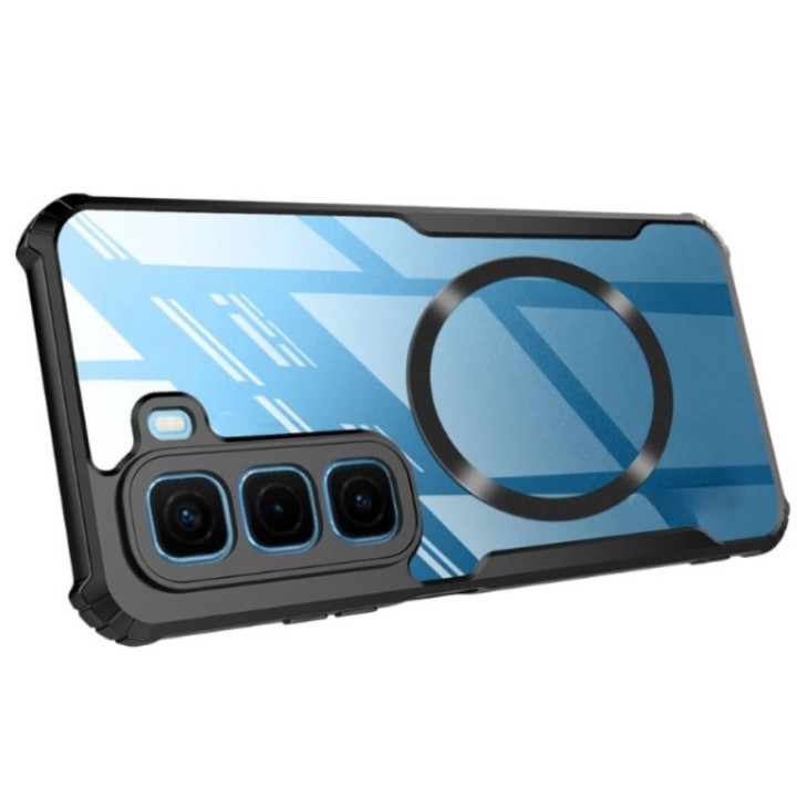 Противоударный чехол - накладка Acryl Armor Ring для Infinix Hot 60i 4G, Black