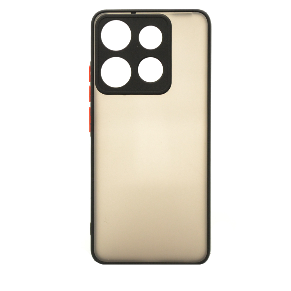 Чехол-накладка TPU Color Matte Case для Infinix Smart 7 чёрный