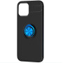 Чехол Auto Focus 360 Rotating Ring для Apple iPhone 13 Mini чёрно-синий