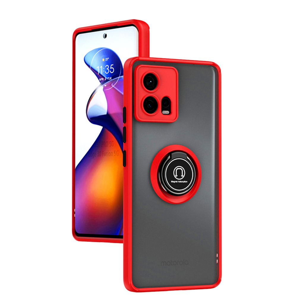 Чехол-накладка TPU Color Matte Ring для Motorola Edge 30 Fusion красный