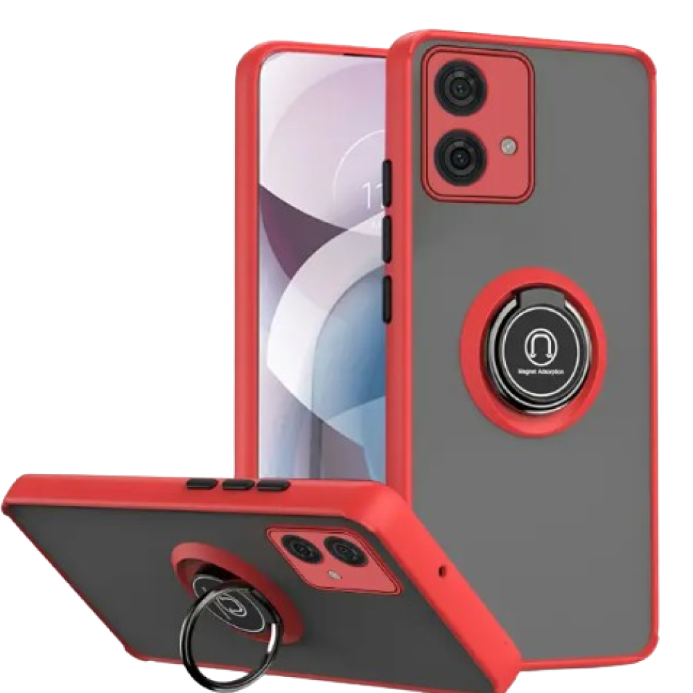 Чехол - накладка TPU Color Matte Ring для Motorola Edge 40 Neo красный