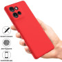 Чехол - накладка Silicone Cover Full для Motorola Edge 50 красный