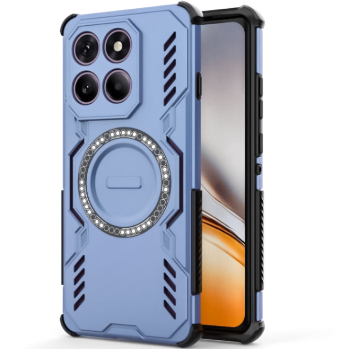 Чехол - накладка Omeve Armor Cooling with Ring для Motorola Edge 60 Fusion с магнитным кольцом