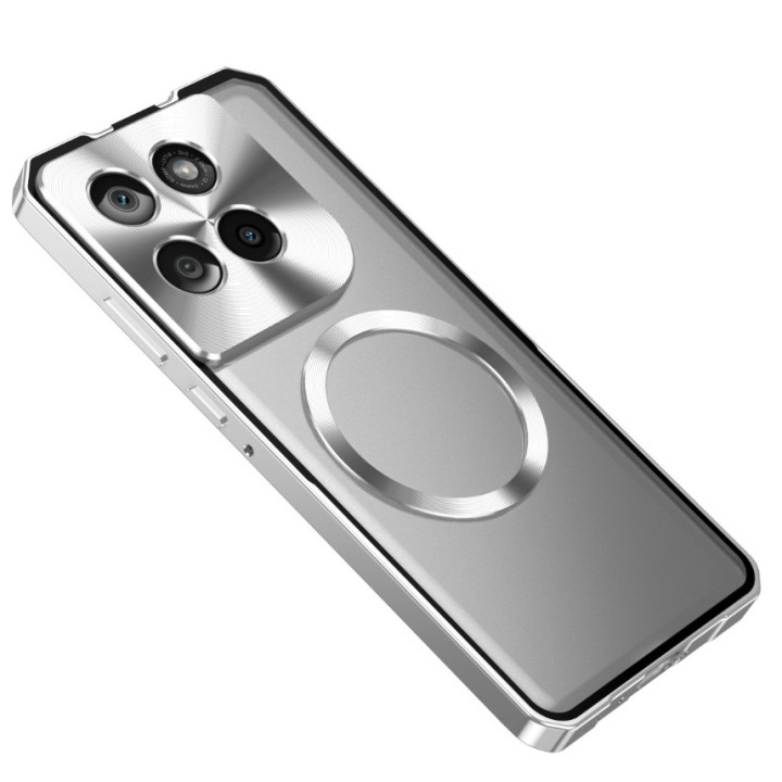 Чехол накладка Metal Glass Ring для Motorola Edge 60 Pro с металлическим кольцом и дополнительной защитой на камеруу