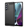 Чехол-накладка Polished Carbon для Motorola Moto G200 черный