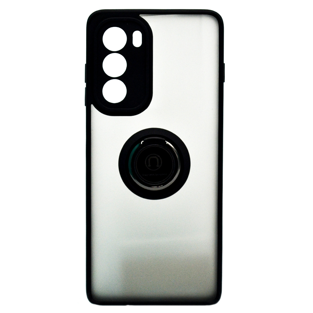 Чехол-накладка TPU Color Matte Ring для Motorola G200 5G чёрный