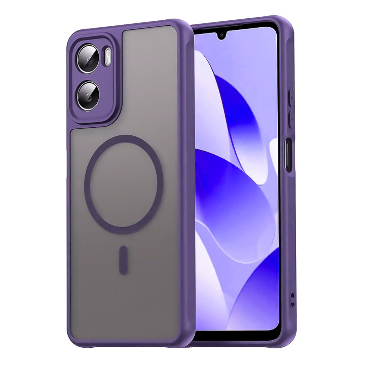 Чехол PC Matte Ring для Motorola Moto G06 / G06 Power с защитой камеры