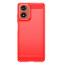 Чехол накладка Polished Carbon для Motorola Moto G24 / G24 Power красный