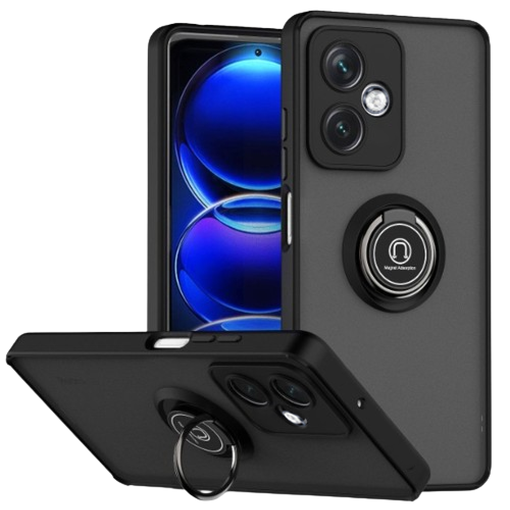 Чехол - накладка TPU Color Matte Ring для Motorola Moto G54 черный