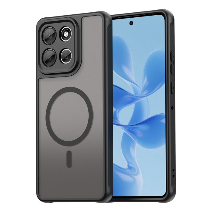 Чехол PC Matte Ring для Motorola Moto G56 с защитой камеры