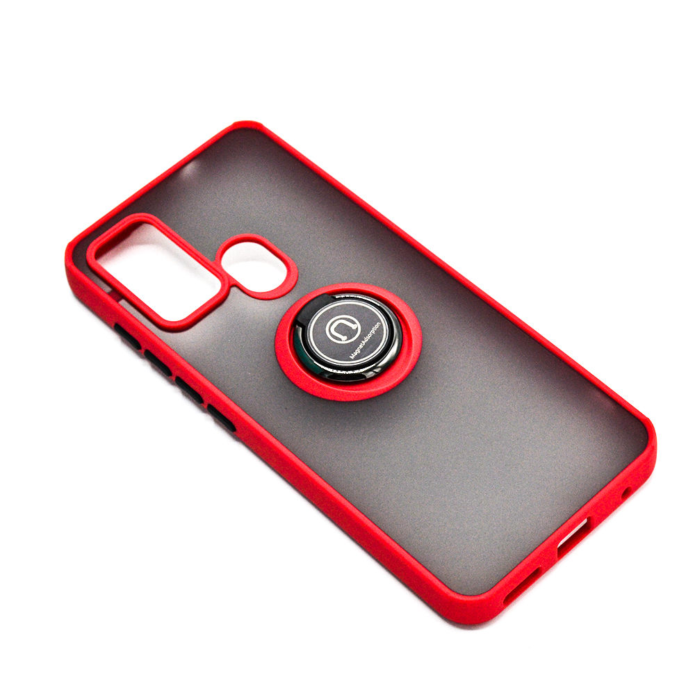 Чехол-накладка TPU Color Matte Ring для Motorola G60 / G60s красный
